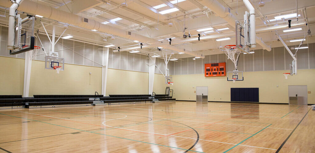 indoor basketball court