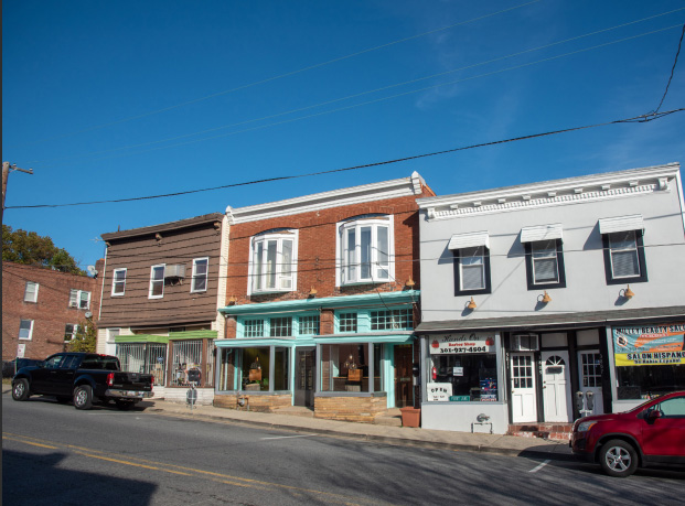 small downtown shops