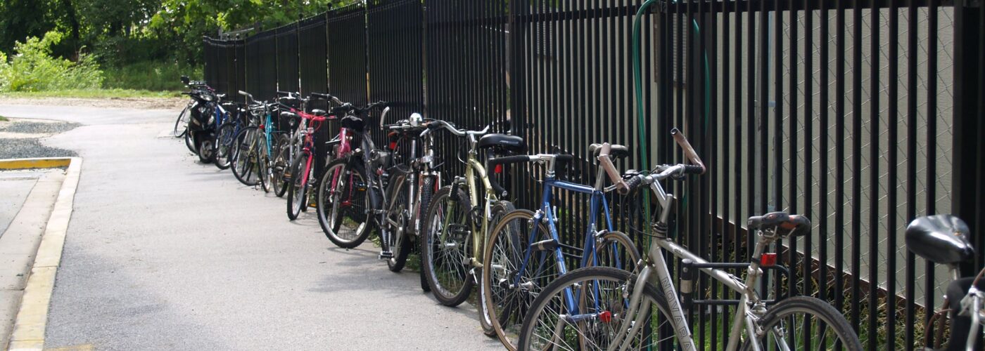 Fence with bikes