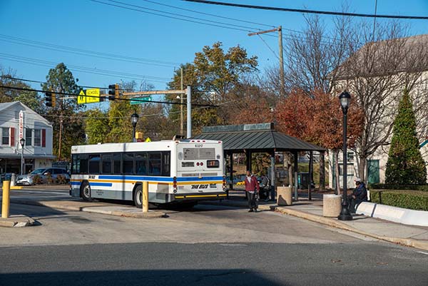 bus stop with covered bus stop seating