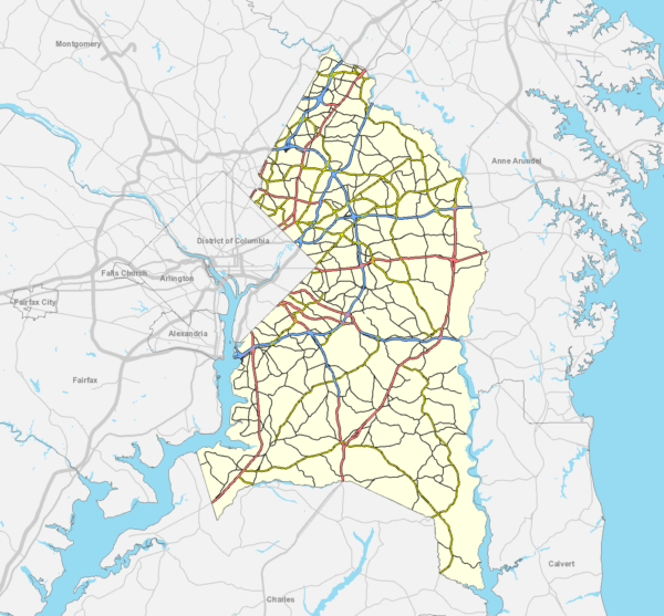 Map of Prince George's County, MD on PGAtlas.com