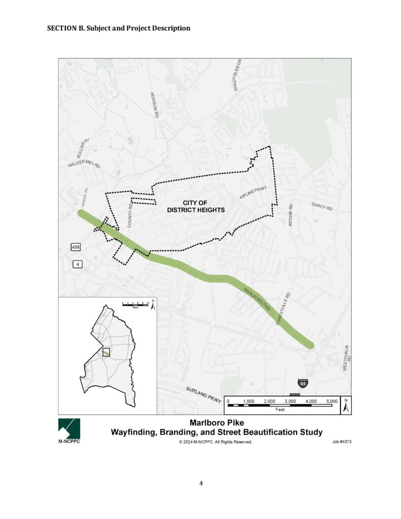 Marlooro Pike Wayfinding Bratification Study Project Scope Map