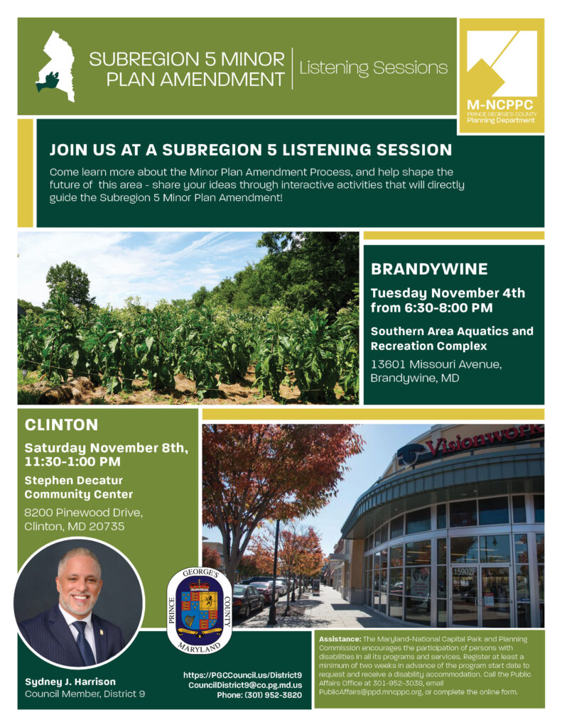 Subregion 5 November Listening Sessions