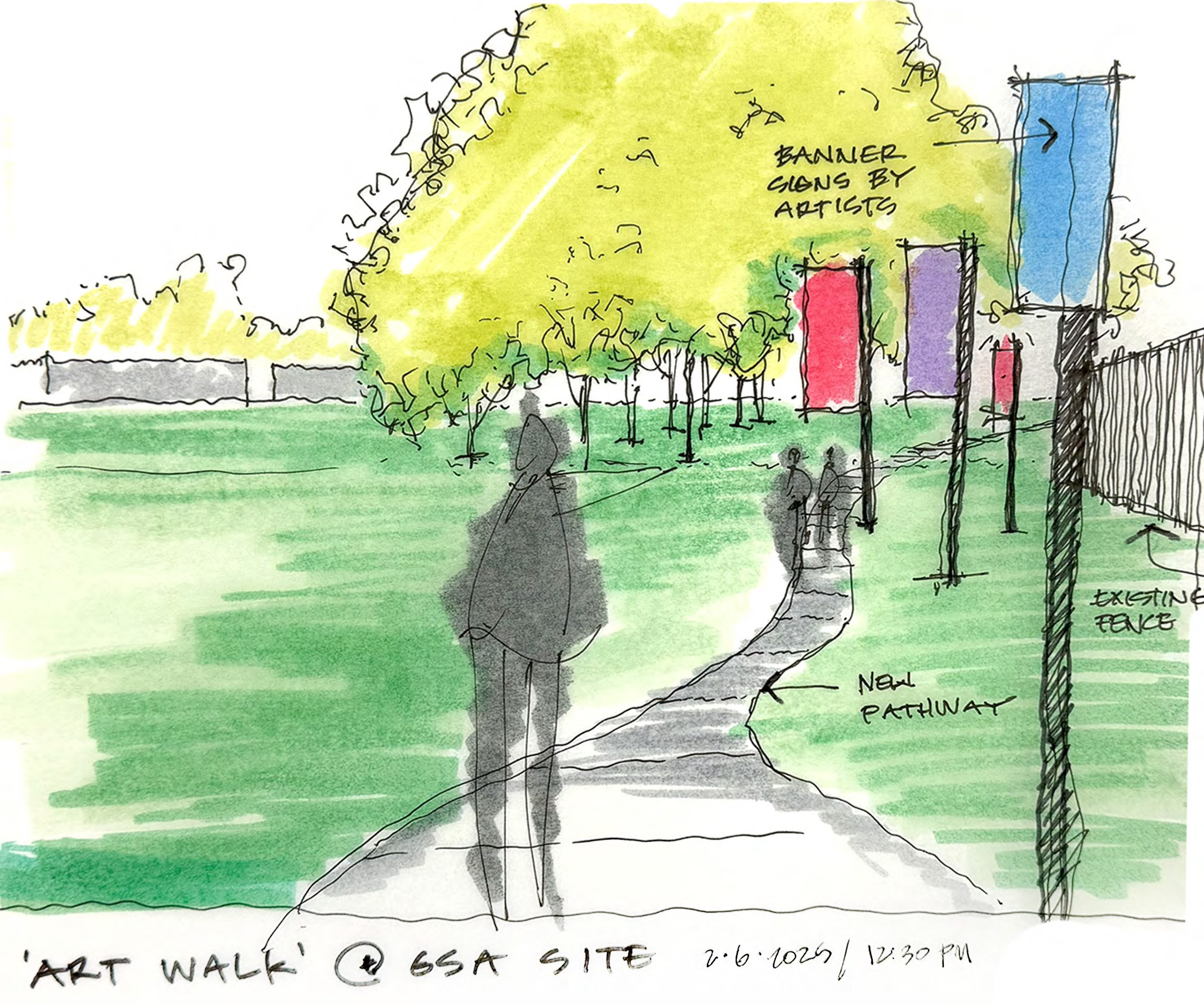 Suitland Cultural Arts Sketches - Art Walk @ GSA site