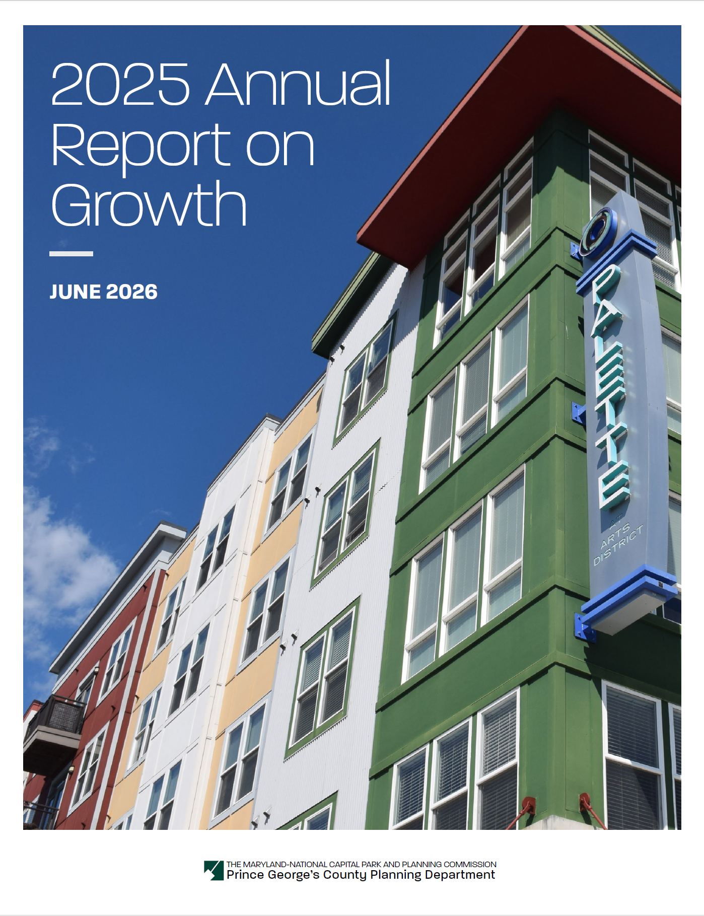 2025 Annual Report on Growth in Prince George's County, Maryland.